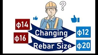 Reinforced Concrete Design- How to Change rebar size from one to another #reinforcedconcrete