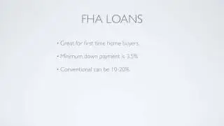 Home Buying Process - FHA Loans