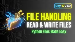 Day 17 of 69 Days of Python &ndash; File Handling Explained (Read & Write Files) | Everyday Python