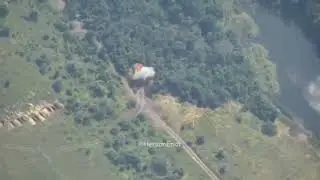 Compilation of Lancet kamikaze drone hits.