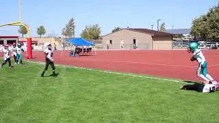 Compton Jaguars 8u Quarterback throws a clean touchdown pass 🏈 🏆 