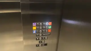 AMAZING Mitsubishi Elevators @ Warner Bros. Studios Parking Garage | Burbank, CA