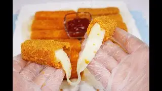 اصابع الموتزاريلا 🧀المقرمشة بالشيتوس والدوريتوس🔥. Mozzarella Sticks