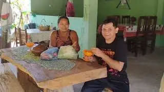 ALMO&Ccedil;O DE GALINHA CAIPIRA NO FOG&Atilde;O A LENHA E MOUSSE DE MANGA 🥭  #CEARA