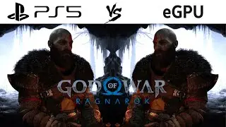 God of War Ragnarok - PS5 vs PC Handheld with eGPU | Amazing Performance on eGPU Ultra Graphics
