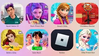 ROBLOX: CHICLETEIRA BICICLET,ANNA'S PRISON RUN,SQUID GAME 3,SAJA PRISON,RUMMI OBBY,BELLE'S PRISON