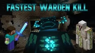 The fastest way to Kill the Warden Minecraft Bedrock 1.21