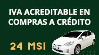 IVA acreditable compras a crédito