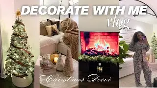 NEUTRAL CHRISTMAS DECORATE WITH ME | Cozy Brown-Toned Holiday Decor + Amazon & HomeGoods Finds