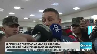 Héctor Benjamín Valerio, jefe de las Fuerzas Armadas, asegura que habrá alternabilidad en el poder
