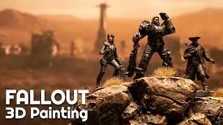 Creating a 3D Painting with the Characters from the Fallout Show