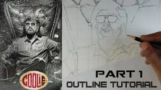 Rajinikanth Sir Coolie Pencil Sketch Tutorial #PART-1 ( M Kesav Arts )