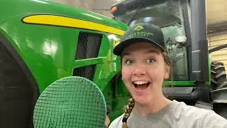 Waxing Tractors!
