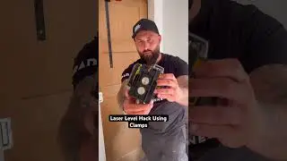 Laser Level Hack Using Clamp #shorts