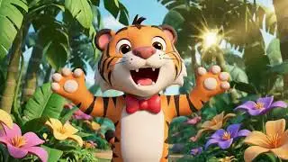 Dancing tiger #shorts #shortvideo #kids #cartoon 