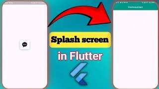 Flutter splash screen tutorial | Flutter splash screen | How to create splash screen in flutter
