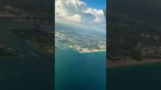 Flying over the ocean!! #shorts #beach #flying #best #tiktok #trending #viral #airplane #travel #wow