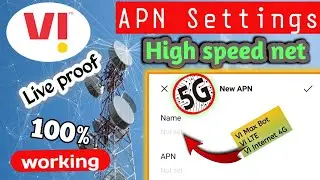 VI APN Settings For Fast Internet | VI network problem solved / How to increase VI speed 4G;#apn