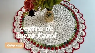 Centro de Mesa Karol em Crochê | 54cm | Fio 6 | Vídeo Aula Completa