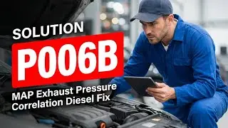 HOW TO FIX P006B OBD II ERROR CODE - MAP Exhaust Pressure Correlation Diesel Fix