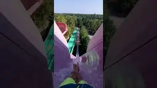 Extreme Water Slide Drop from Insane Height &mdash; That Splash Tho! 🌊😱