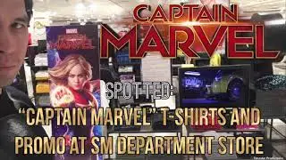 Spotted: Captain Marvel T-Shirts and Promo at SM Department Store