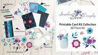 Something Good in Everyday Printable Card Kit Preview