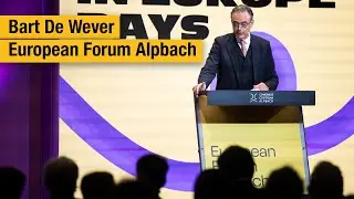 Toespraak Bart De Wever European Forum Alpbach