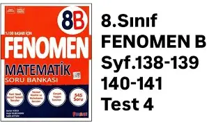 8.SINIF FENOMEN B S.138-139-140-141 OLASILIK TEST 4