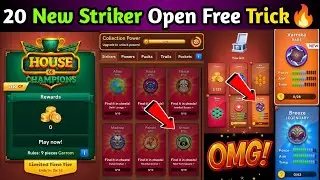 20 New Strikers Open Free Trick🔥||New Update🔥||New Table Official Update🔥||#CarromPool🔥