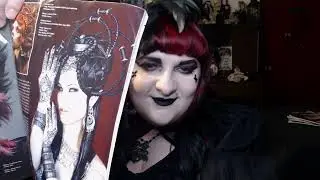 Looking through some old goth & lolita magazines (including a super rare goth zine from the 90s!)