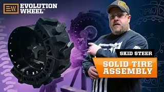 Solid Skid Steer Tire Assembly