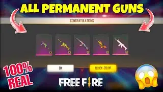 GOT EVERY GUN SKIN PERMANENT - FREE FIRE - 100% REAL