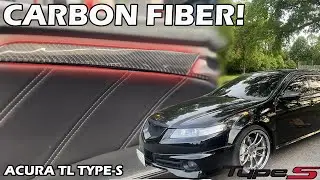 COMPLETELY CHANGING THE LOOK OF THE ACURA TL INTERIOR WITH CARBON FIBER | ACURA TL TYPE-S