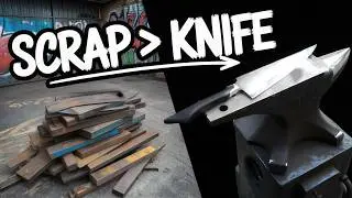I Turn Old Rusty Steel into a Beautiful Kitchen Knife