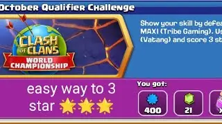 October qualifier challenge easy way to complete