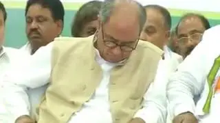 Congress leaders sleeping