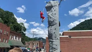 Fun in WV- Feeding Chickens, Rock Climbing, Man Street Fair, Pizza and Independent Pro Wrestling