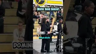 Dominic&rsquo;s Winter band concert ❄️🥁🎶 7th grade. #middleschool #band #bandconcert #concert #concerts