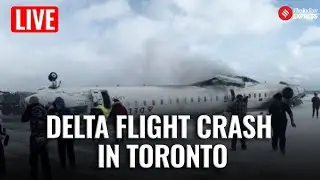 LIVE | Delta Airlines Flight Crash in Toronto; 17 Injured