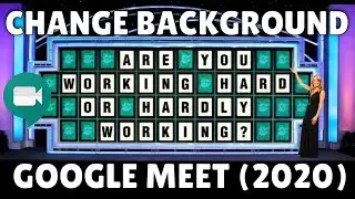 How To Change Background In Google Meet ✅