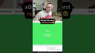 xQc takes a REACTION Time Test 💀 #xqc #reactiontime #funny