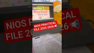 How to make NIOS PRACTICAL FILE? | How to prepare first page | NIOS 2025 #shorts #feed #practical