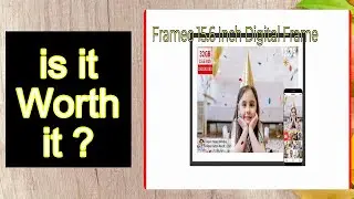 Frameo 15.6 Inch Digital Frame Features - Important Information