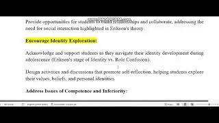 Soultion EDU303 - Child Development Graded Discussion Board (GDB) Solution