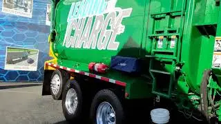 Take a look at the Paccar built Peterbilt 520EV Electric Garbage Refuse Truck at CES2020 Las Vegas