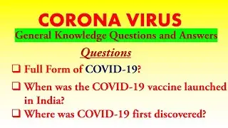 Covid-19 General Knowledge Questions and Answers in English | Corona virus General Knowledge, Cov-19