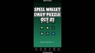 21 October 2025 Spell Wallet Daily Puzzle | Daily Combo Today #spellwalletdailycombo