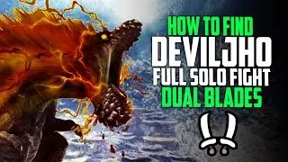 ✔️ HOW TO FIND DEVILJHO! FIRST Deviljho DLC Solo Fight Dual Blades! Monster Hunter World Update