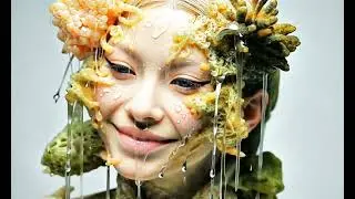 Stunning Moss Hairstyles - Costume Ideas for Carnival  - AI Fantasy Fashion @RunwayML Frames